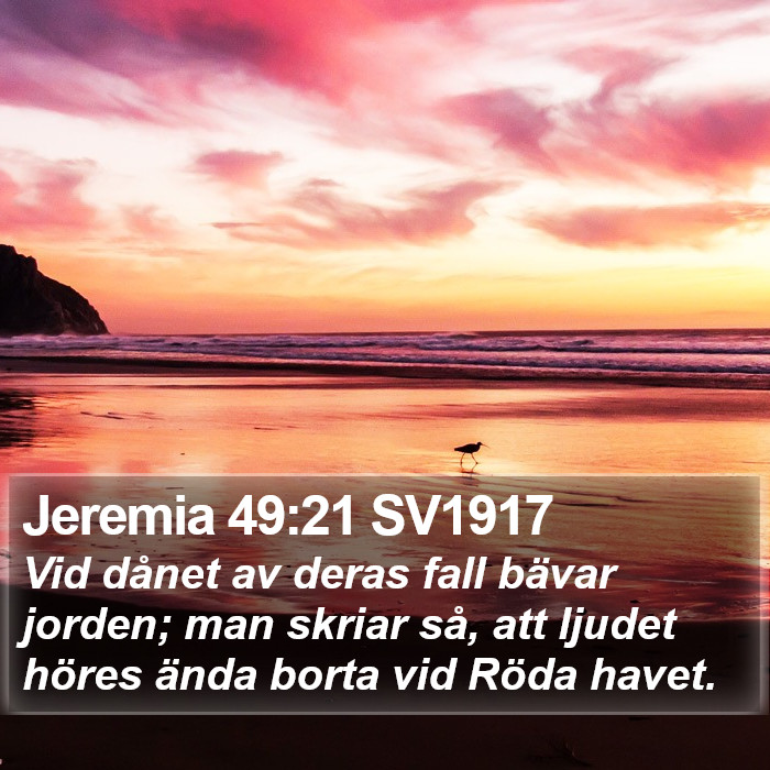 Jeremia 49:21 SV1917 Bible Study