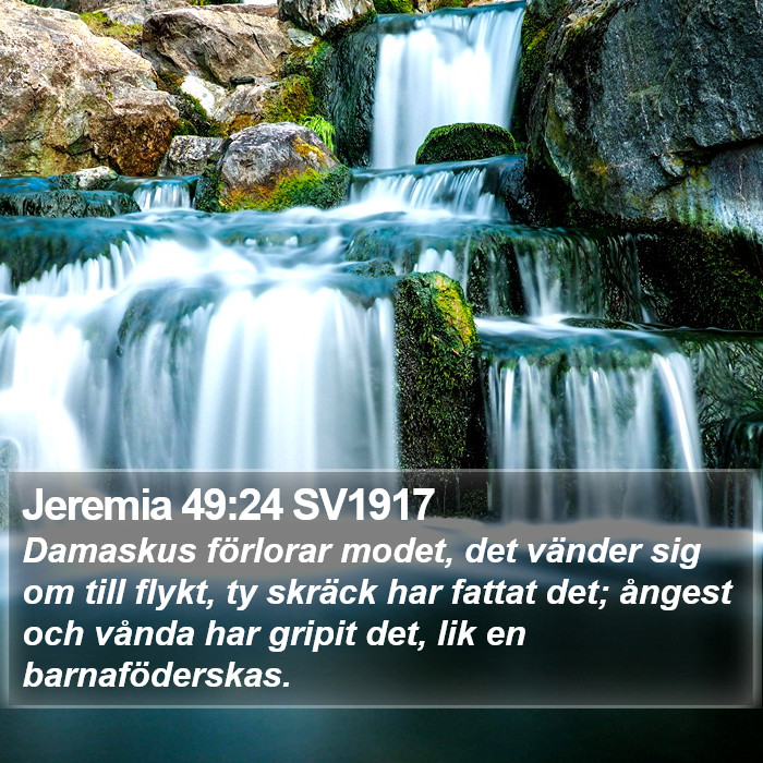 Jeremia 49:24 SV1917 Bible Study