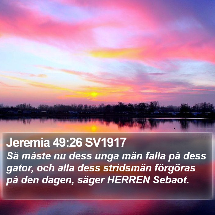 Jeremia 49:26 SV1917 Bible Study