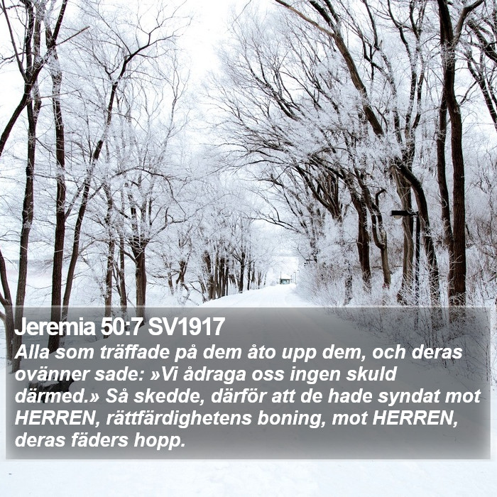 Jeremia 50:7 SV1917 Bible Study