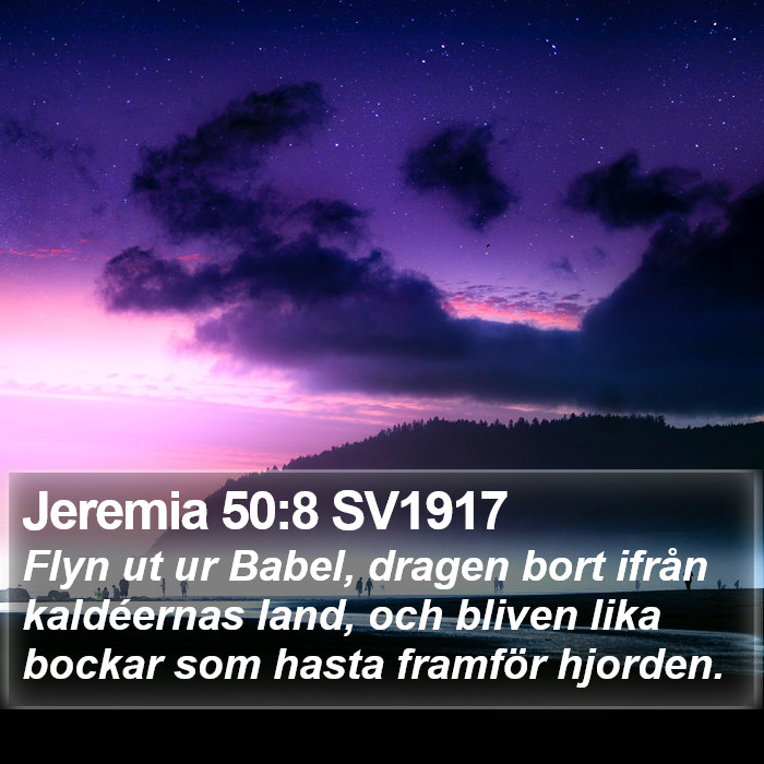 Jeremia 50:8 SV1917 Bible Study