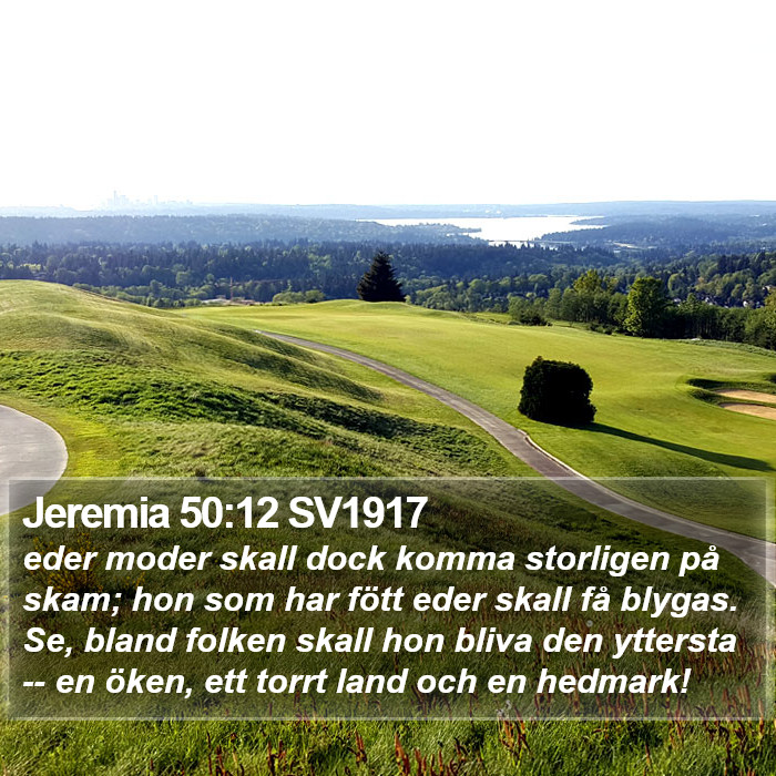Jeremia 50:12 SV1917 Bible Study