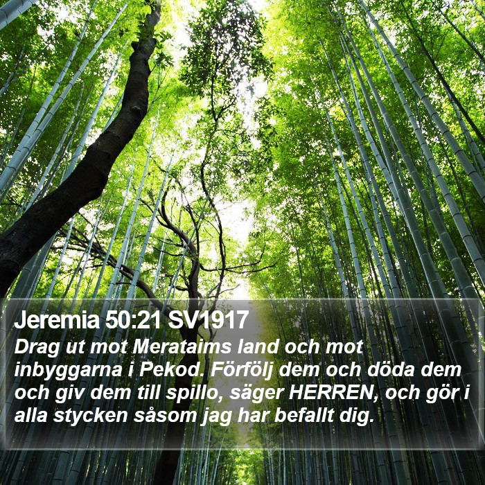 Jeremia 50:21 SV1917 Bible Study