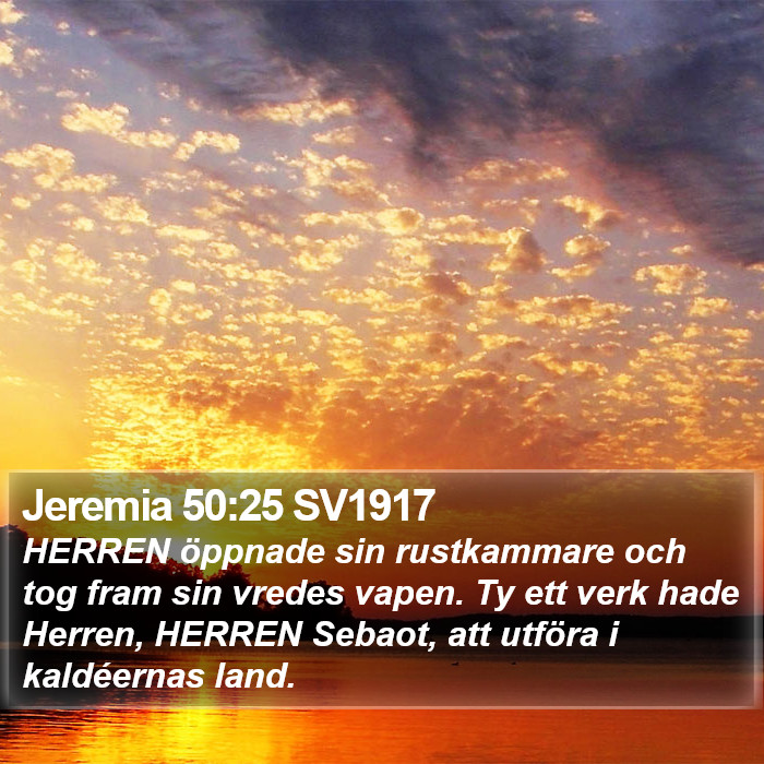 Jeremia 50:25 SV1917 Bible Study