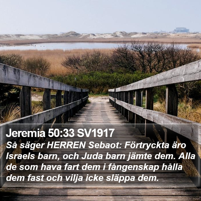 Jeremia 50:33 SV1917 Bible Study