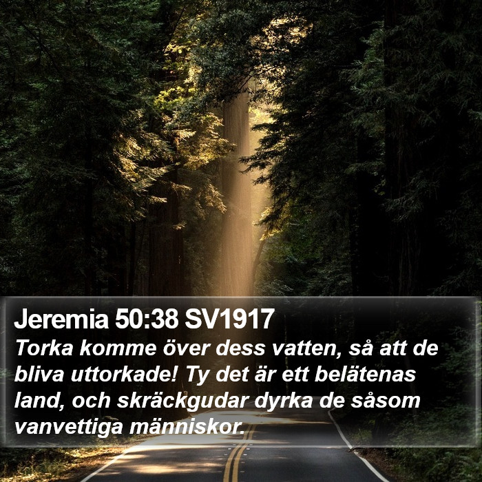 Jeremia 50:38 SV1917 Bible Study