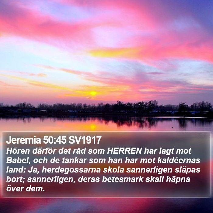 Jeremia 50:45 SV1917 Bible Study