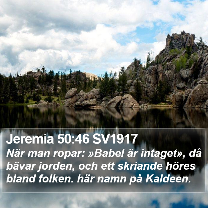 Jeremia 50:46 SV1917 Bible Study