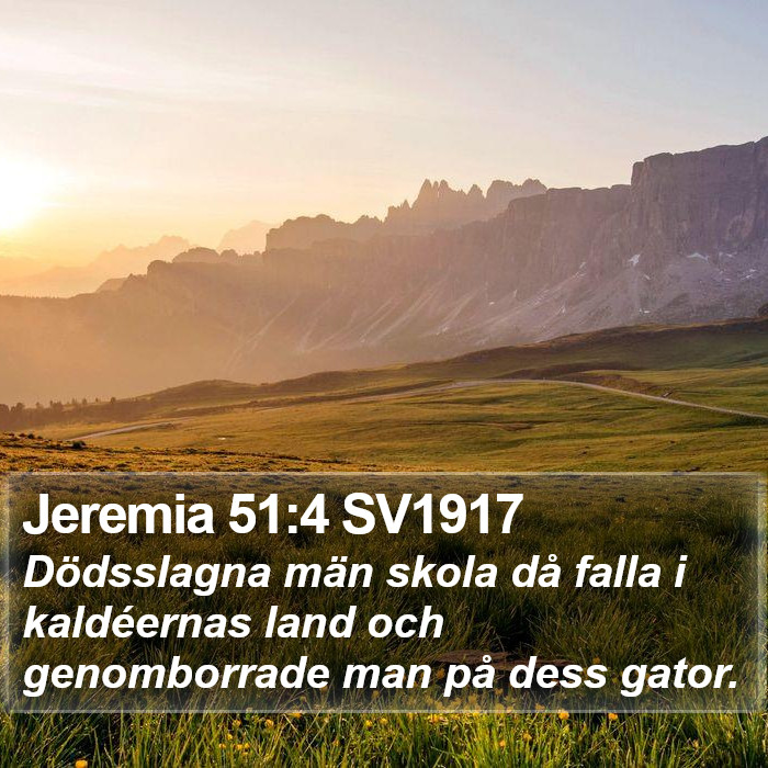 Jeremia 51:4 SV1917 Bible Study