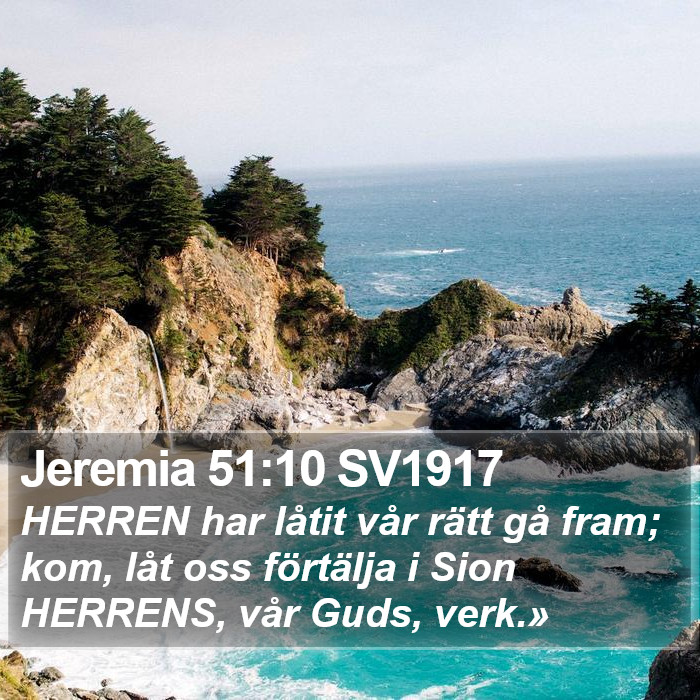 Jeremia 51:10 SV1917 Bible Study