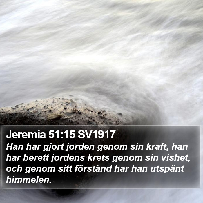Jeremia 51:15 SV1917 Bible Study