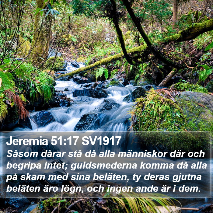 Jeremia 51:17 SV1917 Bible Study