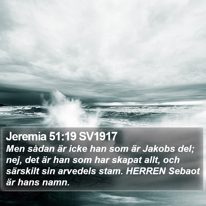 Jeremia 51:19 SV1917 Bible Study
