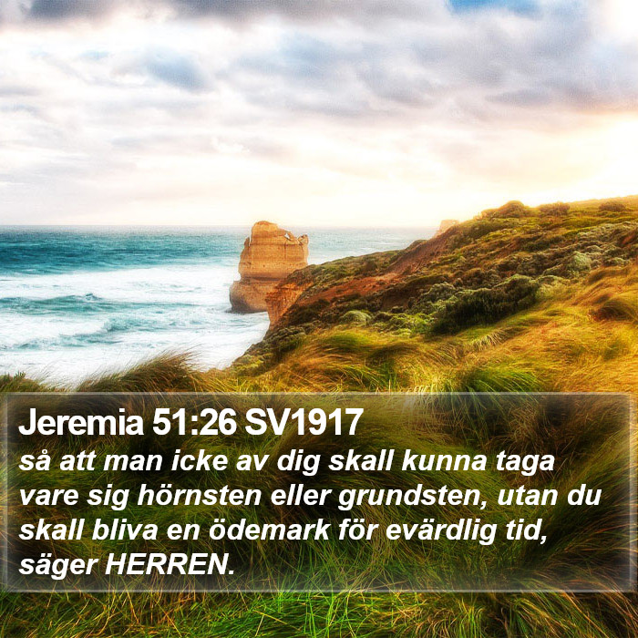 Jeremia 51:26 SV1917 Bible Study