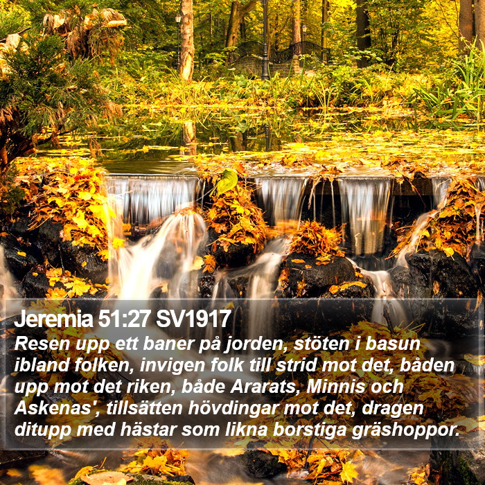 Jeremia 51:27 SV1917 Bible Study