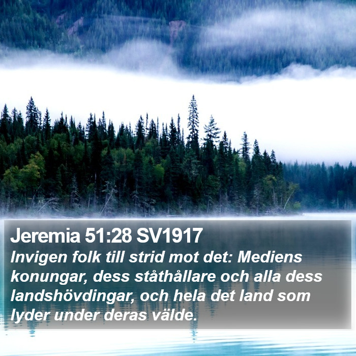 Jeremia 51:28 SV1917 Bible Study