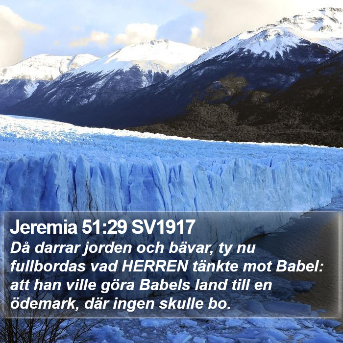 Jeremia 51:29 SV1917 Bible Study