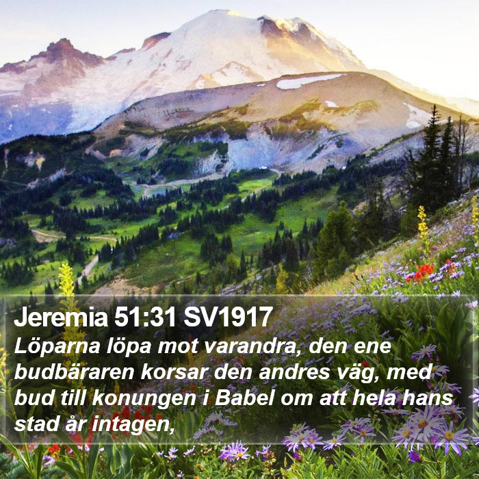 Jeremia 51:31 SV1917 Bible Study