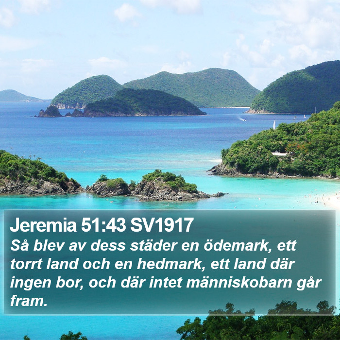 Jeremia 51:43 SV1917 Bible Study