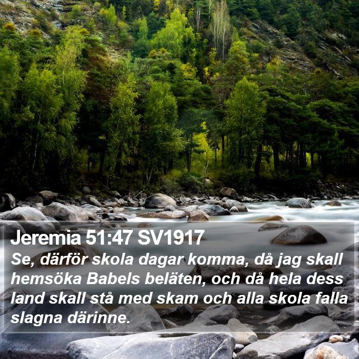 Jeremia 51:47 SV1917 Bible Study