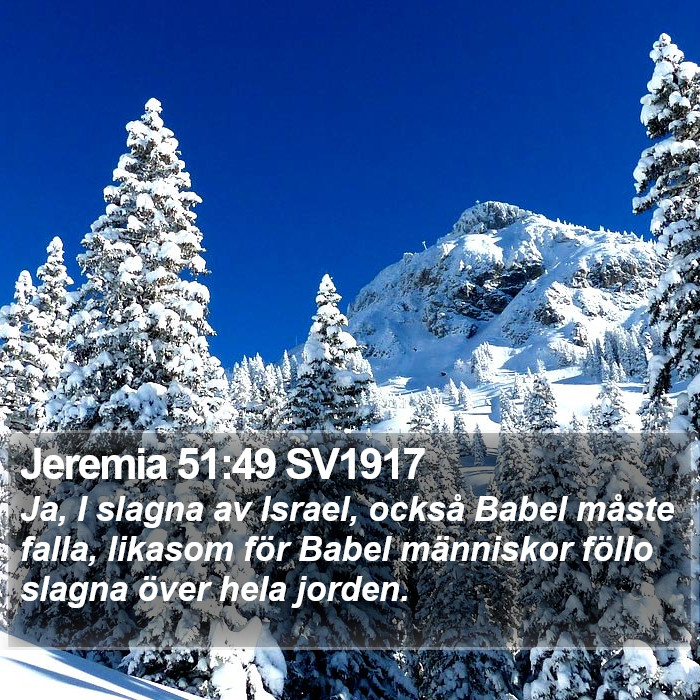 Jeremia 51:49 SV1917 Bible Study