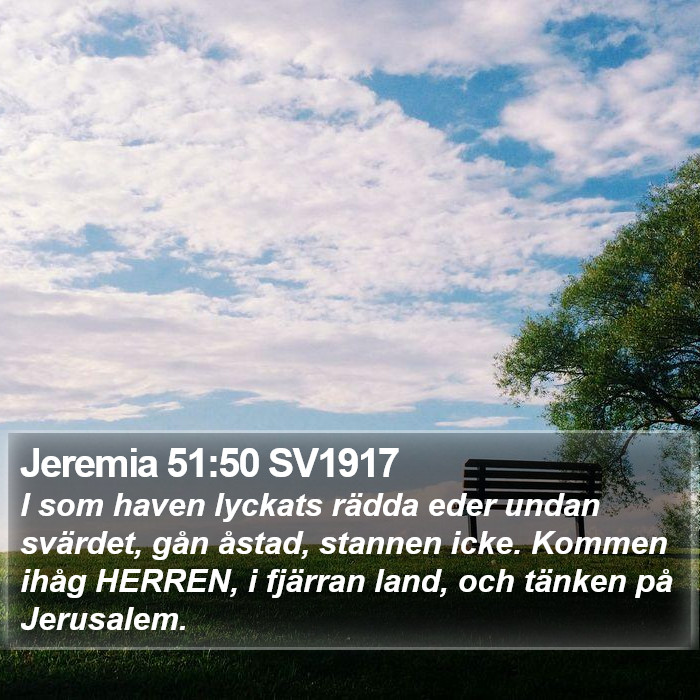 Jeremia 51:50 SV1917 Bible Study