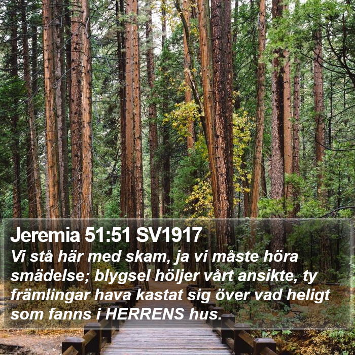 Jeremia 51:51 SV1917 Bible Study