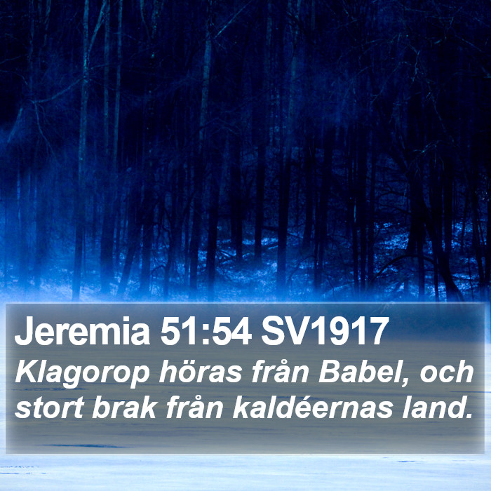 Jeremia 51:54 SV1917 Bible Study