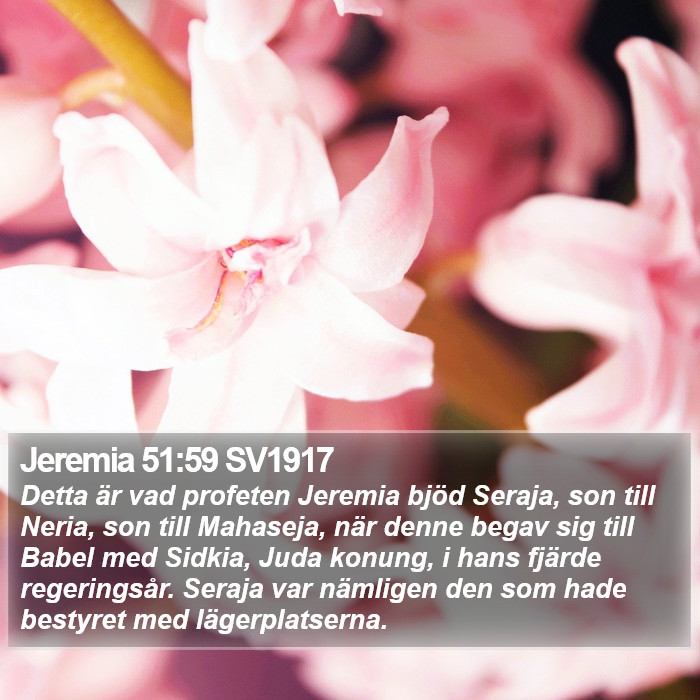 Jeremia 51:59 SV1917 Bible Study