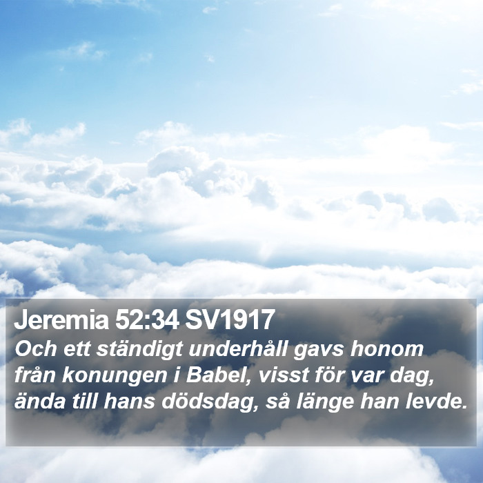 Jeremia 52:34 SV1917 Bible Study