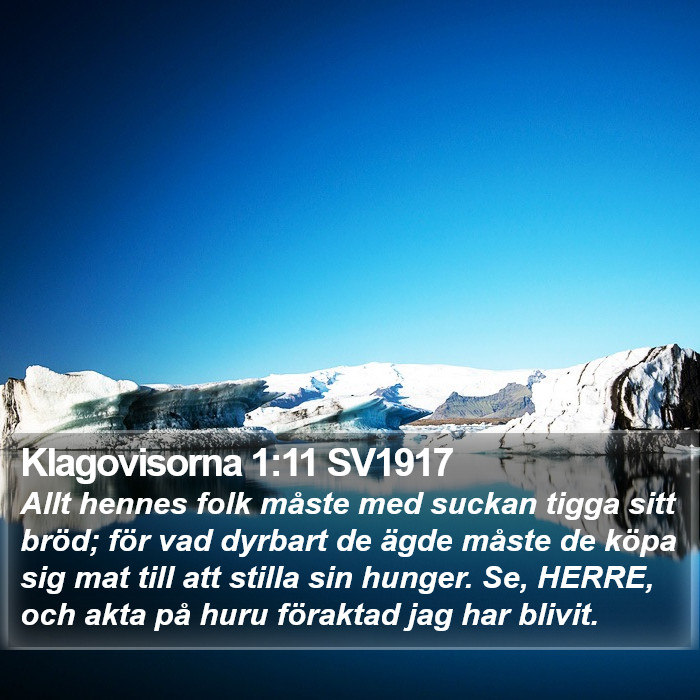 Klagovisorna 1:11 SV1917 Bible Study