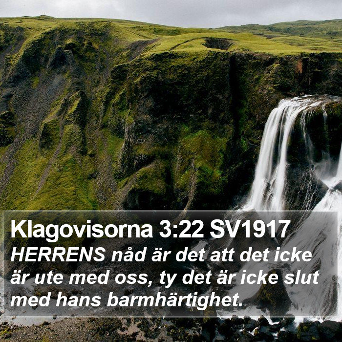 Klagovisorna 3:22 SV1917 Bible Study
