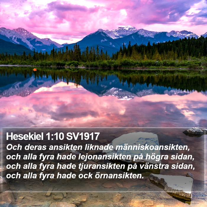 Hesekiel 1:10 SV1917 Bible Study