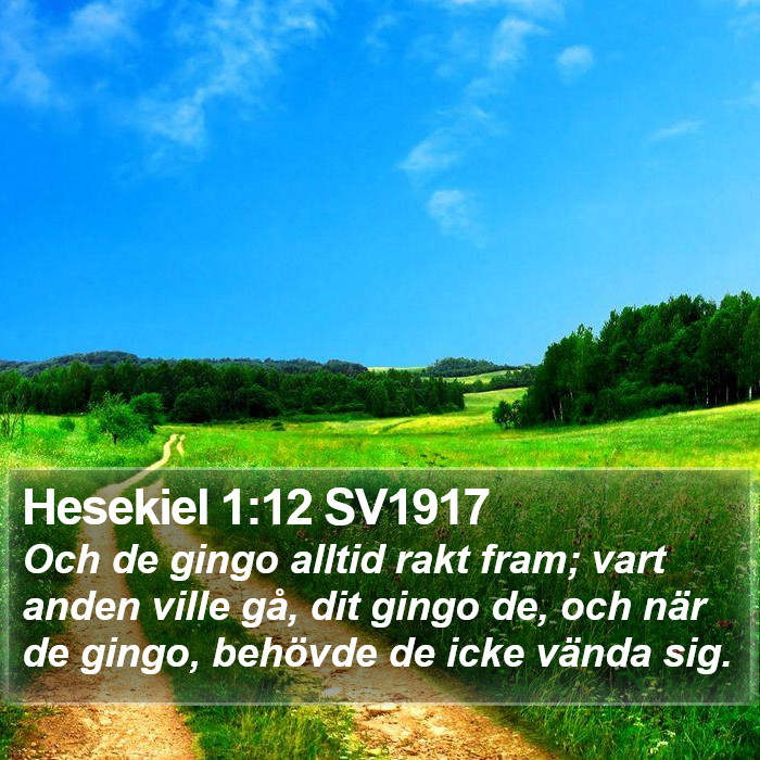 Hesekiel 1:12 SV1917 Bible Study