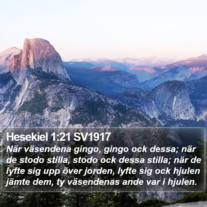 Hesekiel 1:21 SV1917 Bible Study