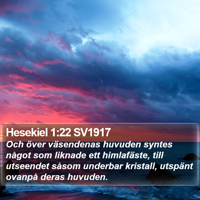 Hesekiel 1:22 SV1917 Bible Study