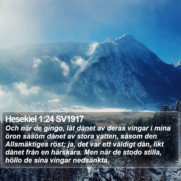 Hesekiel 1:24 SV1917 Bible Study