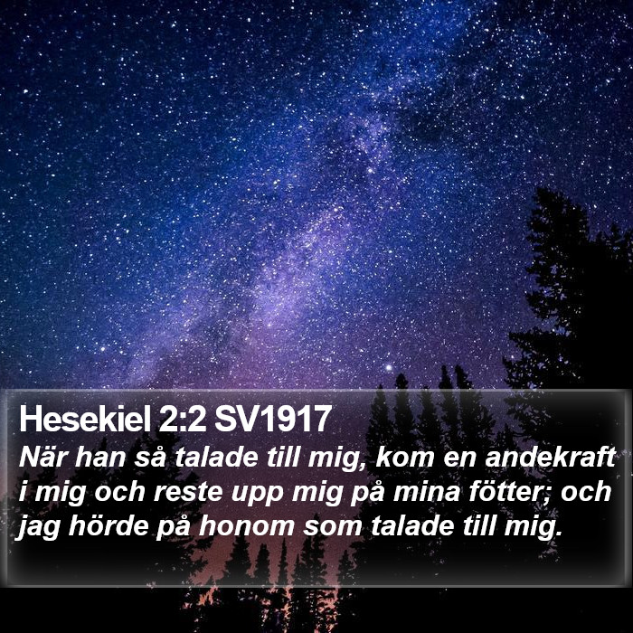 Hesekiel 2:2 SV1917 Bible Study