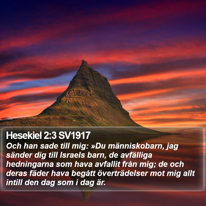 Hesekiel 2:3 SV1917 Bible Study