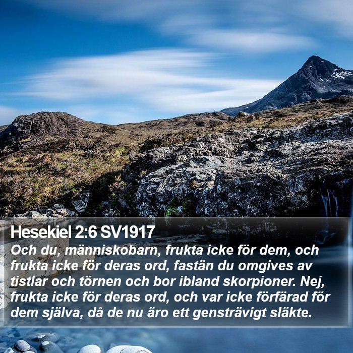 Hesekiel 2:6 SV1917 Bible Study