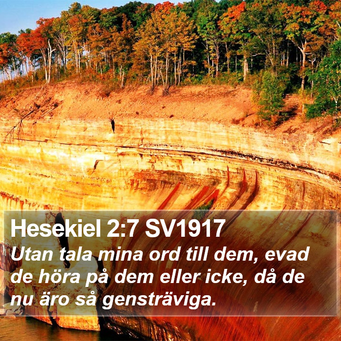 Hesekiel 2:7 SV1917 Bible Study