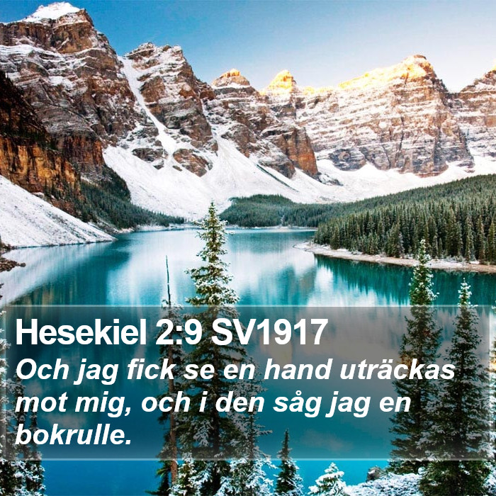 Hesekiel 2:9 SV1917 Bible Study