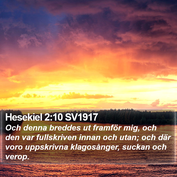 Hesekiel 2:10 SV1917 Bible Study