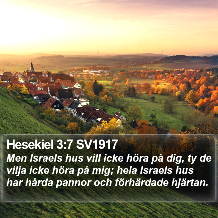 Hesekiel 3:7 SV1917 Bible Study