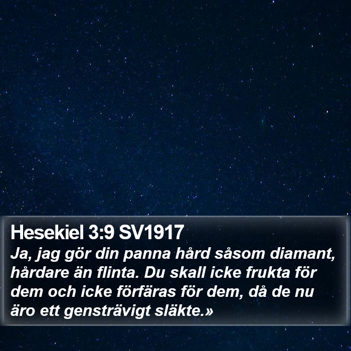 Hesekiel 3:9 SV1917 Bible Study