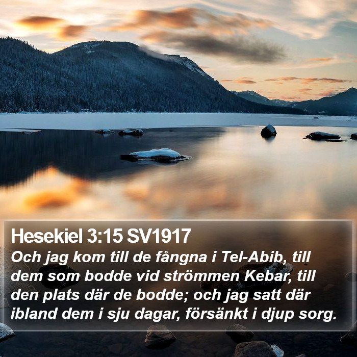 Hesekiel 3:15 SV1917 Bible Study