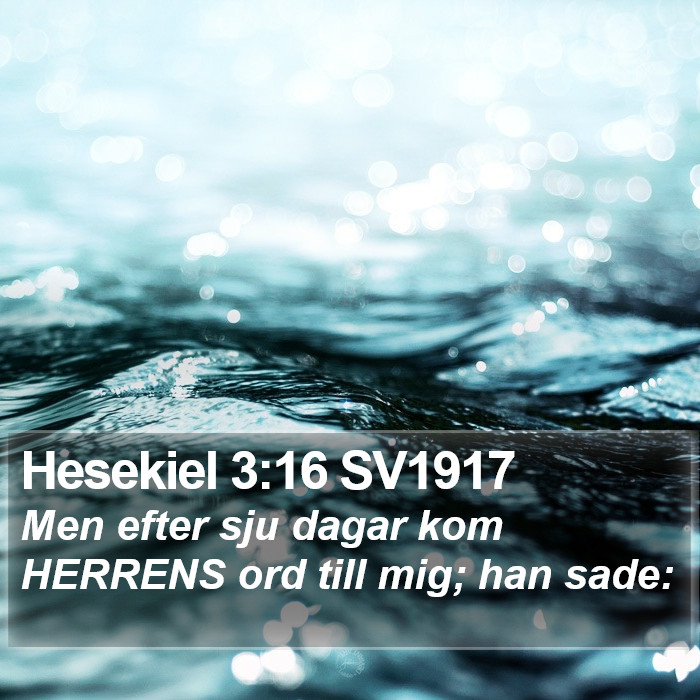 Hesekiel 3:16 SV1917 Bible Study