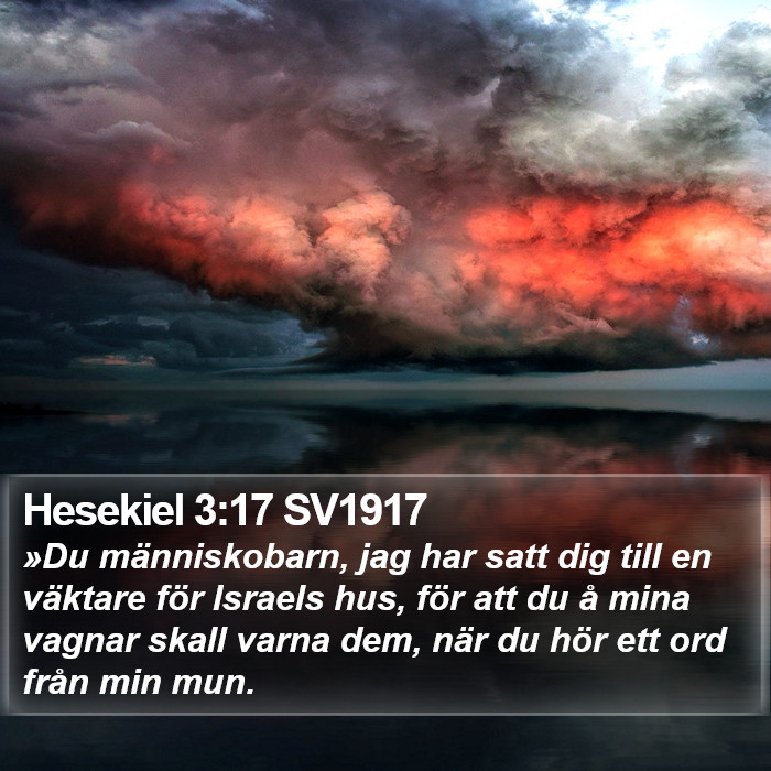 Hesekiel 3:17 SV1917 Bible Study