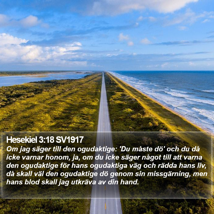 Hesekiel 3:18 SV1917 Bible Study