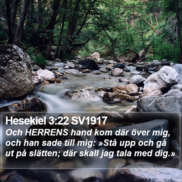 Hesekiel 3:22 SV1917 Bible Study